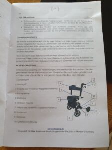NEU und UNBENUTZT: KESSER Leichtgewicht-Rollator (Weinrot/Schwarz) mit Tasche