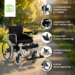 ECONELO Elektrischer Rollstuhl Doppel-Motor - 2 × 250W - Schwarz - ECONELO Elektrischer Rollstuhl Doppel-Motor - 2 × 250W - Schwarz
