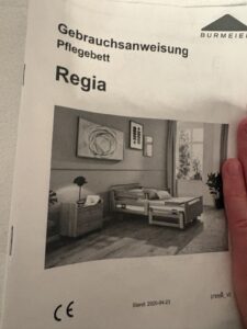 Pflegebett Burmeier Regia easy Switch Kunstleder Seniorenbett