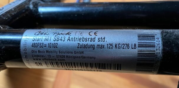 Rollstuhl mit E-Unterstützung