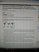 Hydraulischer Transfehrstuhl für die Pflege