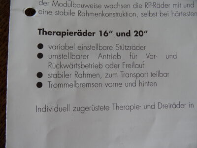 Therapierad für Kinder